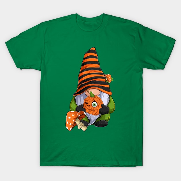 Gnome with pumpkin T-Shirt by katanya78